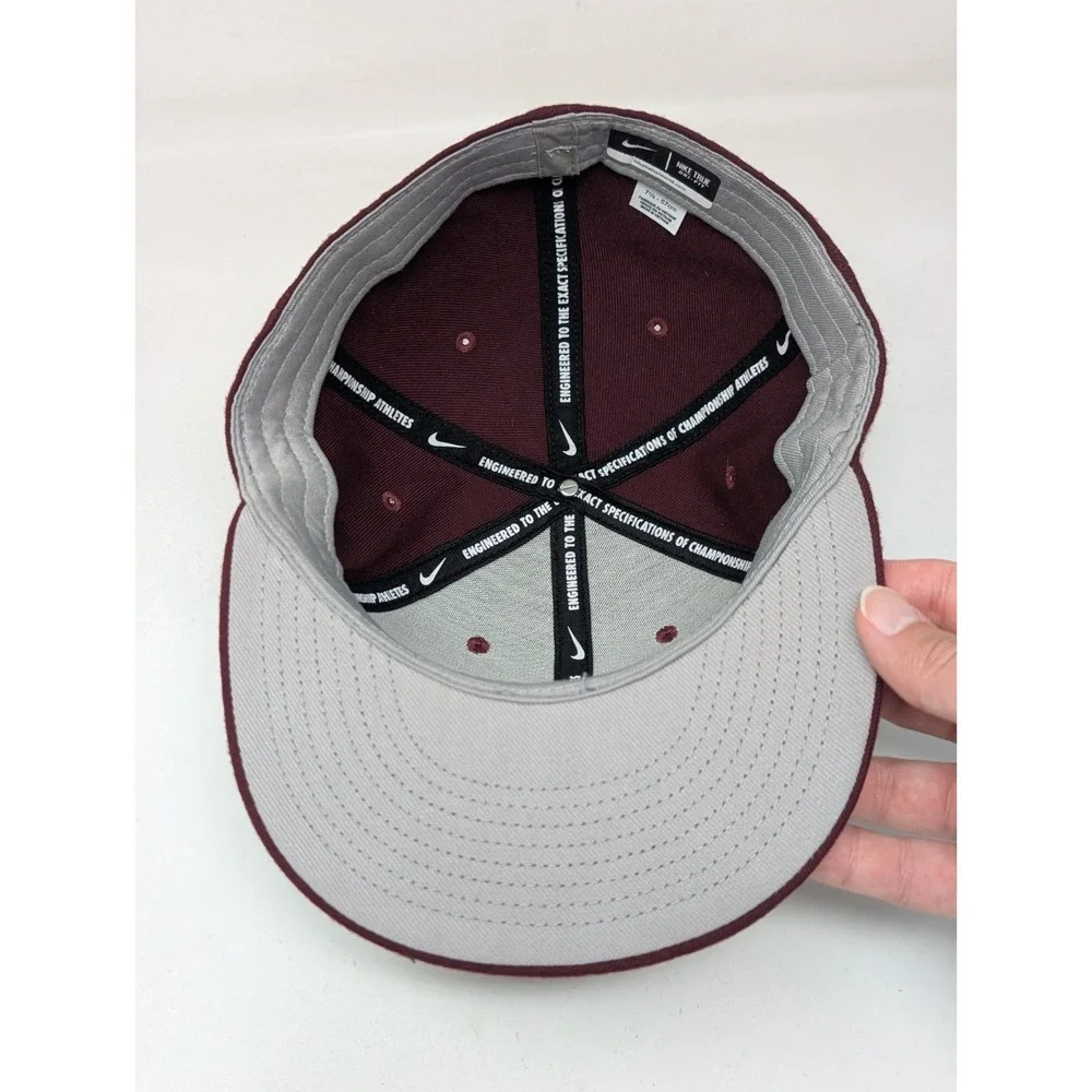 Boston Red Sox‎ Nike True DRI-FIT Fitted Size 7 1/8 Hat Red MLB Baseball